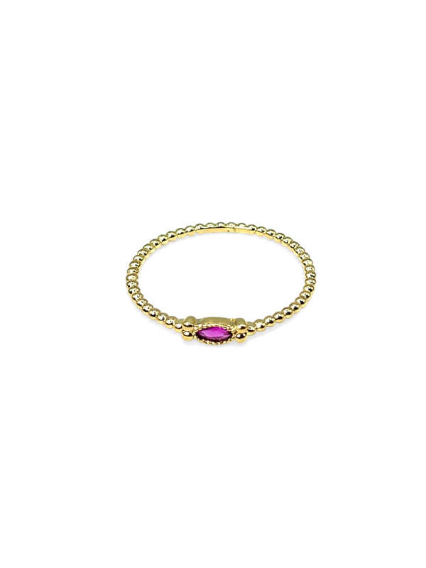 Bague Dahlia Framboise
