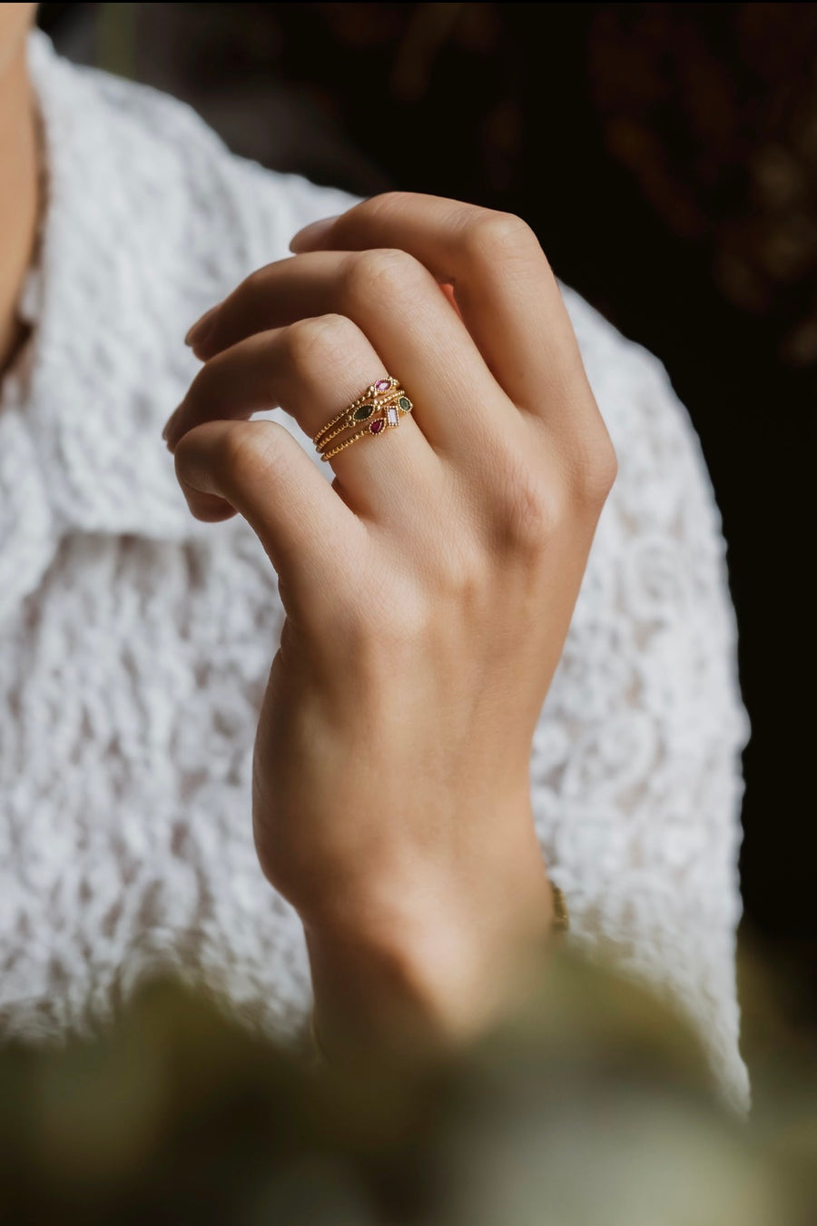 Bague Dahlia Vert